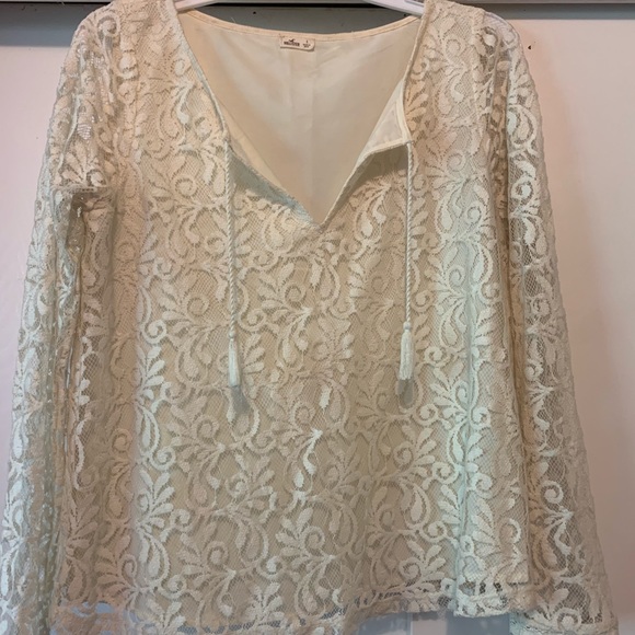 Hollister size small lacy top - Picture 1 of 5